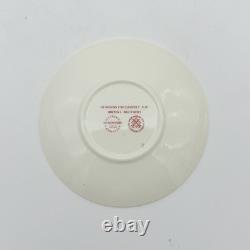 Wedgwood Harvard College 1636 6 Pink Demitasse Cups Saucers