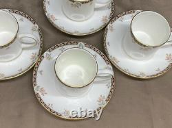 Wedgwood ISIS England Bone China Set of 4 Demitasse Cups & Saucers