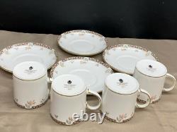Wedgwood ISIS England Bone China Set of 4 Demitasse Cups & Saucers