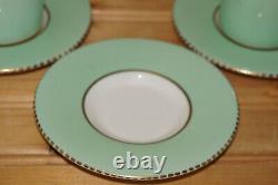 Wedgwood Mint Green 5198 (6) Demitasse Cups, 2¼ & (6) Demitasse Saucers, 4¾