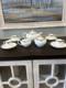 Wedgwood Osborne 13 Pc Set Tea Pot / Sugar Pot / Creamer/demitasse Cups/saucers