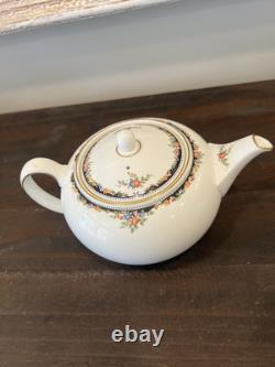 Wedgwood Osborne 13 Pc Set Tea Pot / Sugar Pot / Creamer/demitasse Cups/saucers