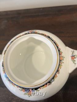 Wedgwood Osborne 13 Pc Set Tea Pot / Sugar Pot / Creamer/demitasse Cups/saucers