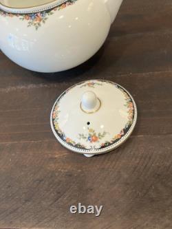 Wedgwood Osborne 13 Pc Set Tea Pot / Sugar Pot / Creamer/demitasse Cups/saucers