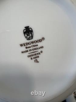 Wedgwood Osborne 13 Pc Set Tea Pot / Sugar Pot / Creamer/demitasse Cups/saucers