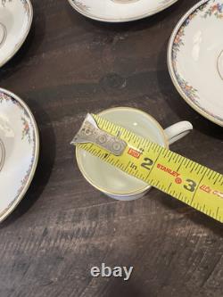 Wedgwood Osborne 13 Pc Set Tea Pot / Sugar Pot / Creamer/demitasse Cups/saucers