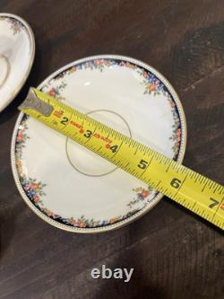 Wedgwood Osborne 13 Pc Set Tea Pot / Sugar Pot / Creamer/demitasse Cups/saucers