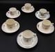 Wedgwood Queensware Reindeer Demitasse Cups & Saucers By Alfred Powell (1927)