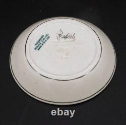 Wedgwood Queensware Reindeer Demitasse Cups & Saucers by Alfred Powell (1927)