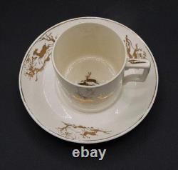 Wedgwood Queensware Reindeer Demitasse Cups & Saucers by Alfred Powell (1927)