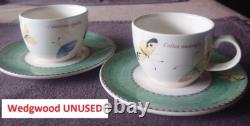 Wedgwood Sarah's Garden Demitasse Pair Cup & Saucer F/S