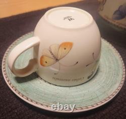 Wedgwood Sarah's Garden Demitasse Pair Cup & Saucer F/S