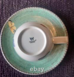 Wedgwood Sarah's Garden Demitasse Pair Cup & Saucer F/S