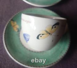 Wedgwood Sarah's Garden Demitasse Pair Cup & Saucer F/S