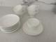 Wedgwood White Bone China -set Of 10 Demitasse Cups And Saucers