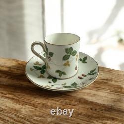 Wedgwood Wild Strawberry Demitasse Cups & Saucers Set of 6