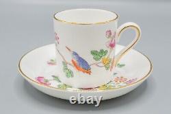 Wedgwood Williamsburg Cuckoo Bond Demitasse Cup & Saucers Set of 8 FREE SHIPPING