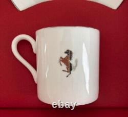 Wedgwood with Ferrari Pair demitasse cups & Saucers with Box -Unused