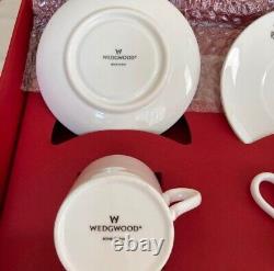 Wedgwood with Ferrari Pair demitasse cups & Saucers with Box -Unused