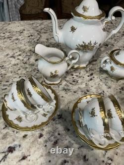Weimar 17010 Big Flowers 17 Pc Demitasse Set. Made In Germany Brand New