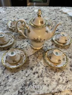 Weimar 17010 Big Flowers 17 Pc Demitasse Set. Made In Germany Brand New