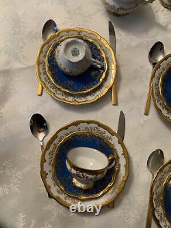 Weimar Katharina Porcelain Blue/ White Demitasse Set. Really Pretty
