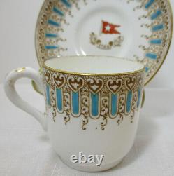 White Star Line Rms Olympic Titanic Era 1st CL Demitasse Cup & Saucer 1906-1907