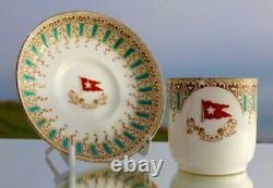 White Star Line Rms Olympic Titanic Era 1st CL Demitasse Cup & Saucer 1906/9 A/f