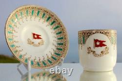 White Star Line Rms Olympic Titanic Era 1st CL Demitasse Cup & Saucer 1906/9 A/f