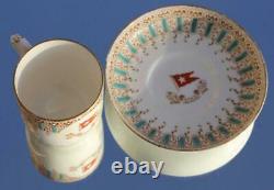 White Star Line Rms Olympic Titanic Era 1st CL Demitasse Cup & Saucer 1906/9 A/f