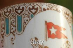 White Star Line Rms Olympic Titanic Era 1st CL Demitasse Cup & Saucer 1906/9 A/f