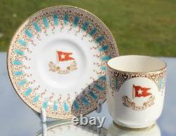 White Star Line Rms Olympic Titanic Era 1st CL Demitasse Cup & Saucer 1906 A/f