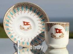 White Star Line Rms Olympic Titanic Era 1st CL Demitasse Cup & Saucer 1906 A/f