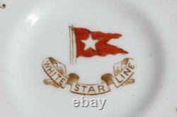 White Star Line Rms Olympic Titanic Era 1st CL Demitasse Cup & Saucer 1906 A/f