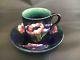 William Moorcroft Demitasse Cup And Saucer 1929-1949 Poppy Pattern