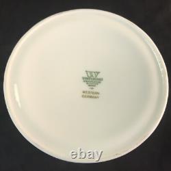 Wintering Demitasse Service for 12 Coffee Pot Cups Saucers Creamer Sugar Germany