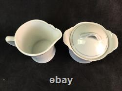 Wintering Demitasse Service for 12 Coffee Pot Cups Saucers Creamer Sugar Germany