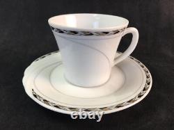 Wintering Demitasse Service for 12 Coffee Pot Cups Saucers Creamer Sugar Germany
