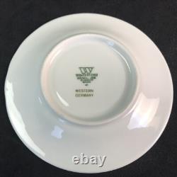 Wintering Demitasse Service for 12 Coffee Pot Cups Saucers Creamer Sugar Germany