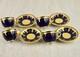 X4 Antique C. 1880 Victorian Coalport Demitasse Cups & Saucers By Tiffany & Co