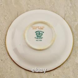 X4 Antique C. 1880 Victorian Coalport demitasse cups & saucers by Tiffany & Co