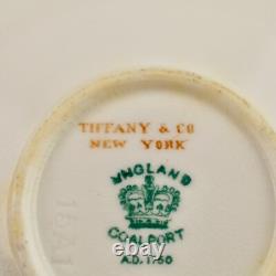 X4 Antique C. 1880 Victorian Coalport demitasse cups & saucers by Tiffany & Co