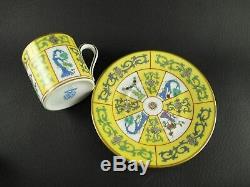 YELLOW DYNASTY / SIANG JAUNE (SJ) by HEREND Demitasse Cup (s) & Saucer (s) 2839
