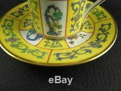 YELLOW DYNASTY / SIANG JAUNE (SJ) by HEREND Demitasse Cup (s) & Saucer (s) 2839