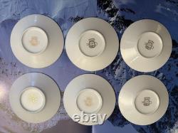 Yedi Butterfly Filigree Rim Demitasse Espresso Cup & Saucer A Set Of 6 NIB