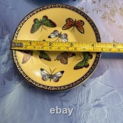 Yedi Butterfly Filigree Rim Demitasse Espresso Cup & Saucer A Set Of 6 NIB