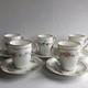 Z S & C Bavaria Demitasse Cup & Saucer Set Of 5 Pink Blue Floral Orleans Zsc60
