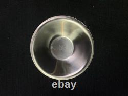 Zani Tulipano MCM Espresso Demitasse Set 6 Stainless Steel & Porcelain Cups