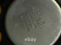 Zani Tulipano MCM Espresso Demitasse Set 6 Stainless Steel & Porcelain Cups