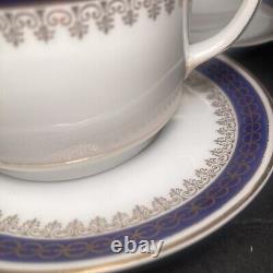 Zeh Scherzer Bavaria Demitasse Coffee / Tea Set Cups, Saucers, &Sugar Dish